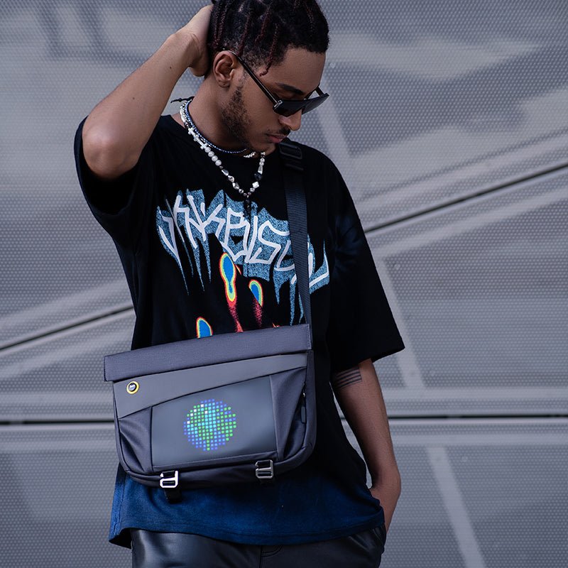 Divoom: Bolso Bandolera Slingbag-V Pixel Art Led - Negro