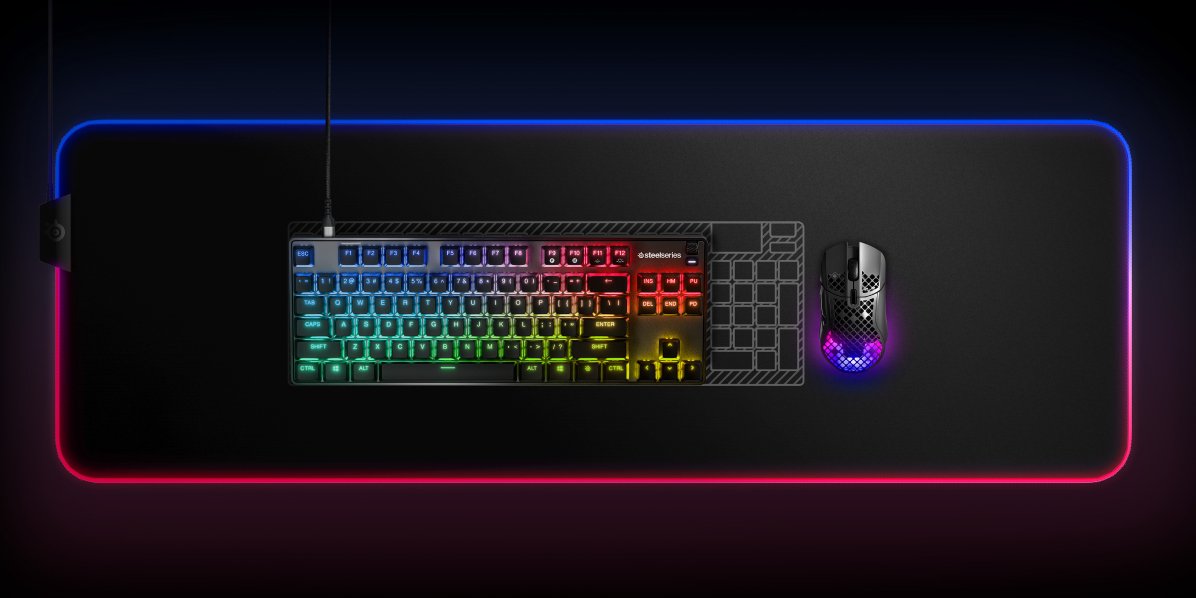 Teclado Aleman Steelseries Apex 9 Tkl, Gaming Negro, Steelseries Optipoint 64850