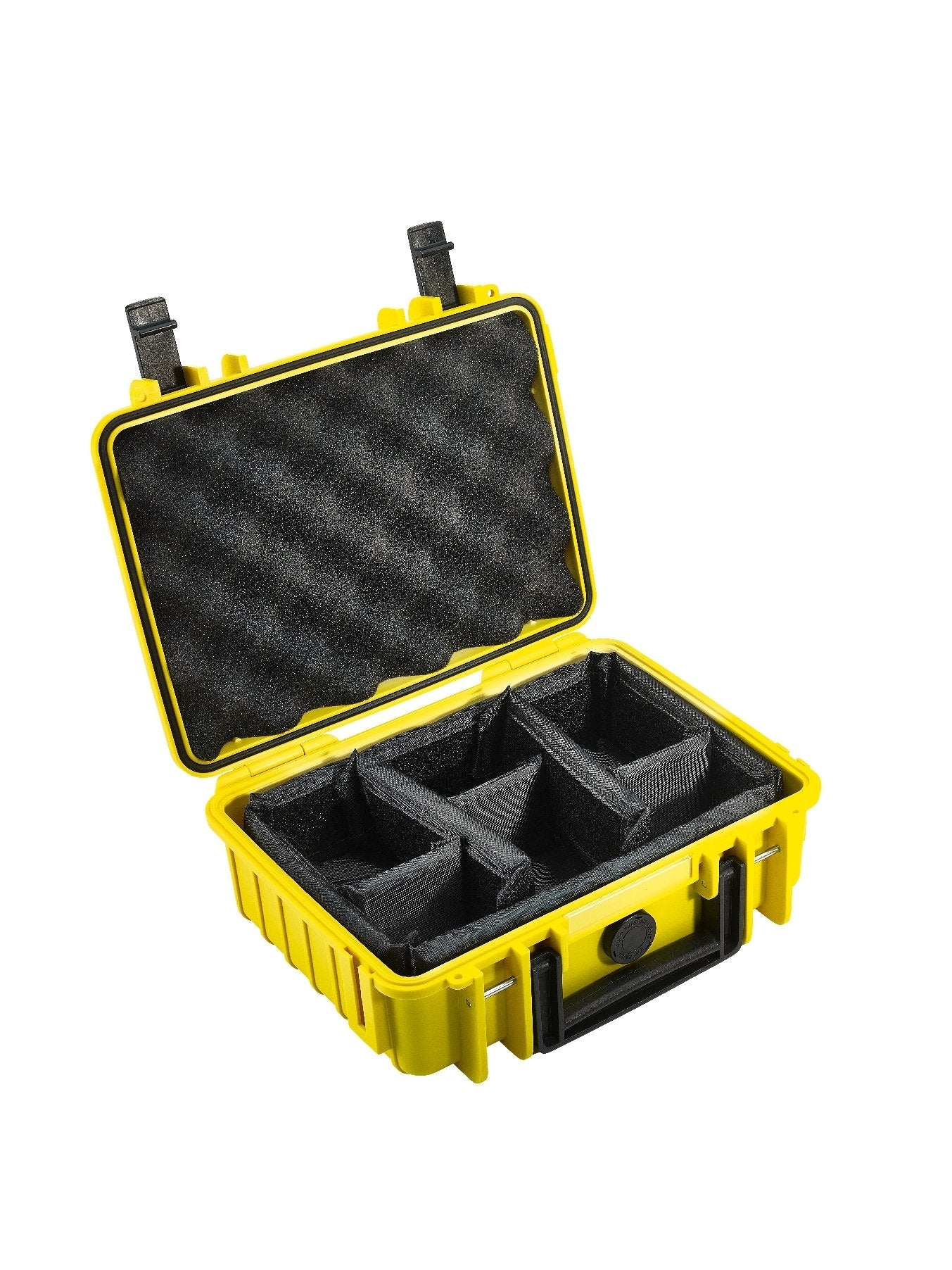 B & W Outdoor Case Type 1000 Inserto De Partición Acolchado Amarillo