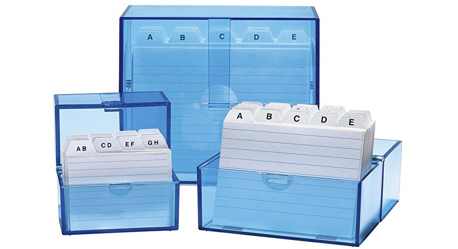 Wedo Karteibox A7 Para 200 Karten, Inkl. 100 Karten