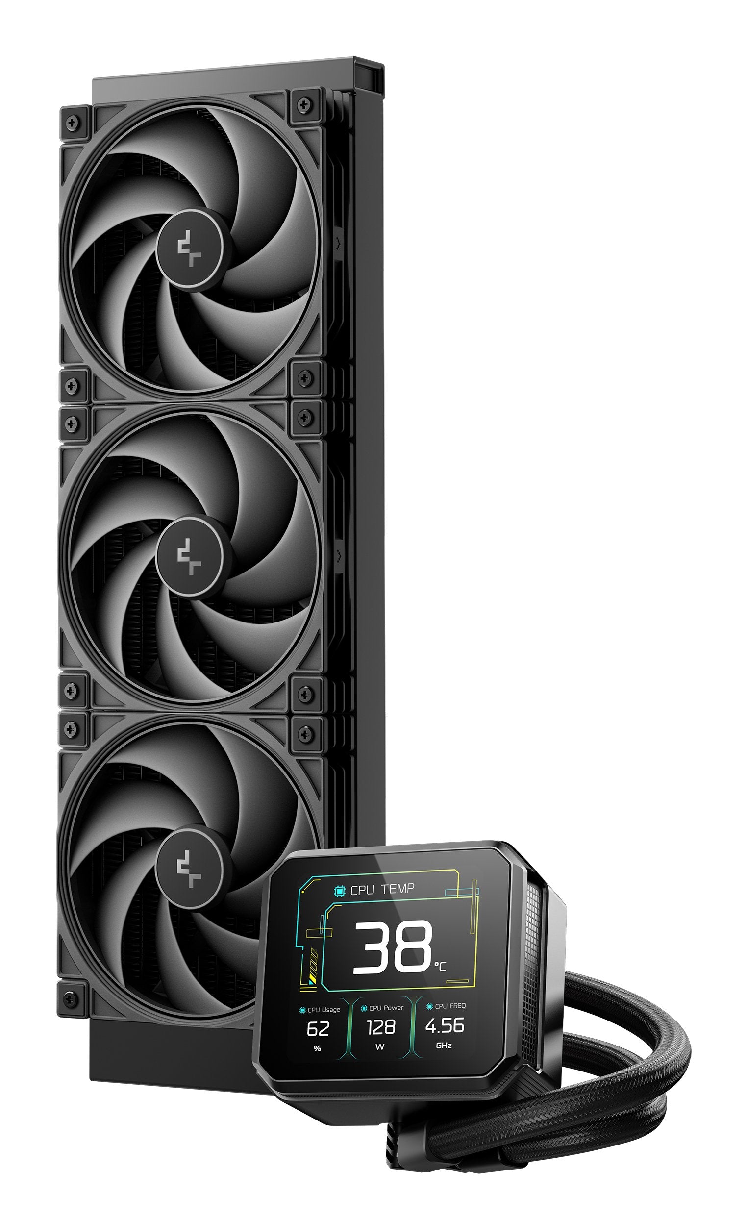 EAN 6933412729631 - DeepCool Spartacus 360 Procesador Kit de refrigeración líquida 12 cm Negro imagen 2