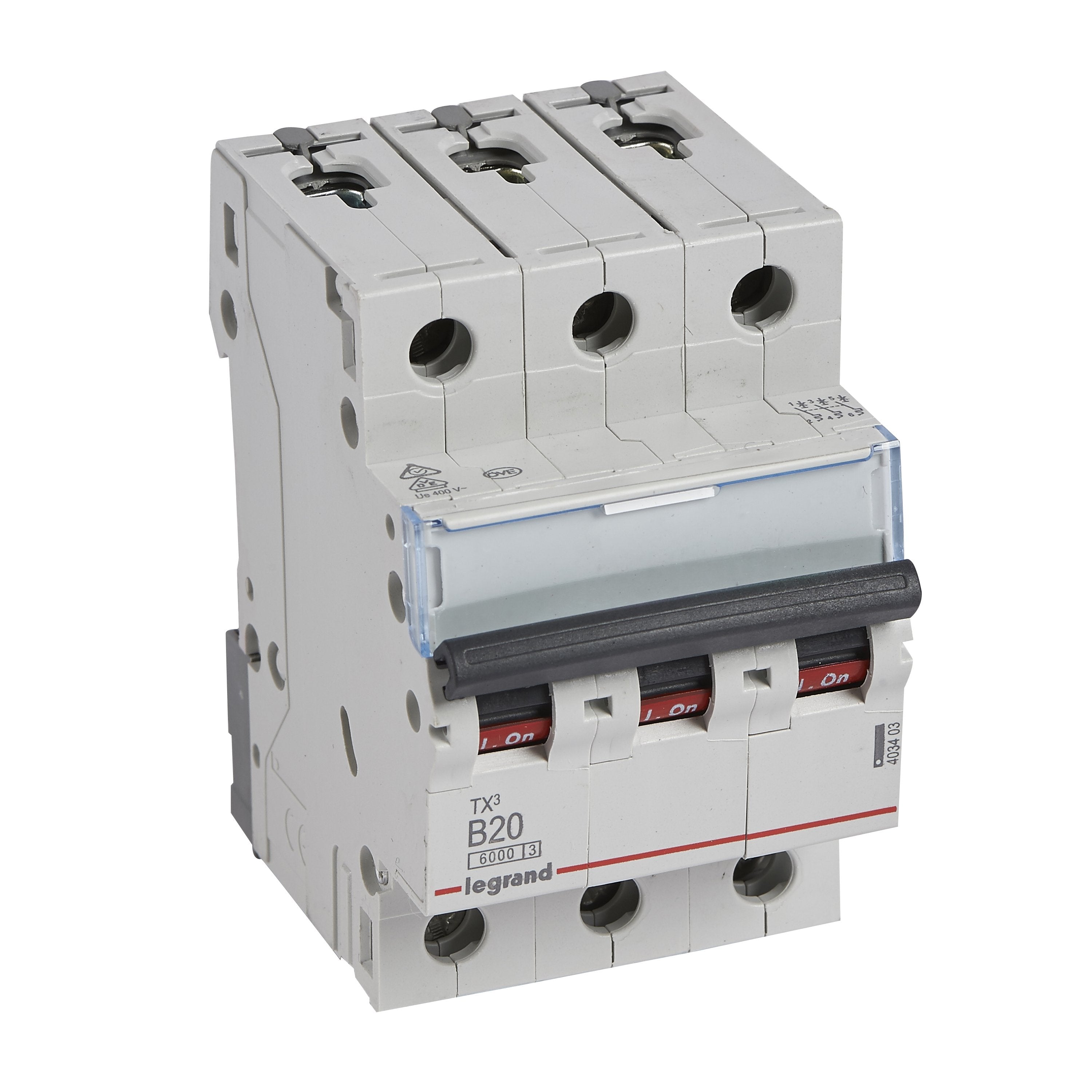Legrand 403403 Tx3 Ls-Schalter B 20a 3-Polig 6ka 400vac 3te