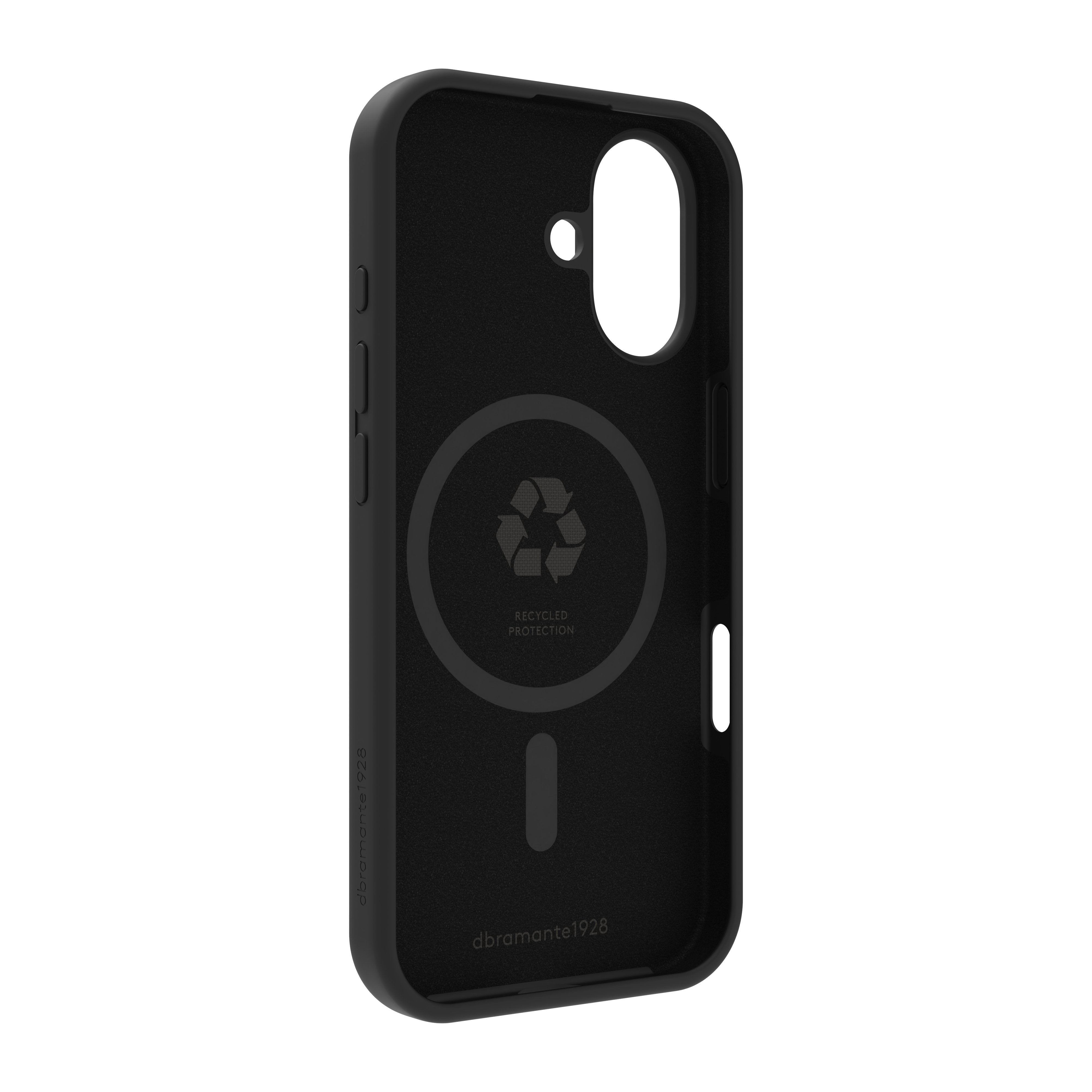 Dbramante1928 Monaco Carcasa Trasera Para Teléfono Móvil Compatibilidad Con Magsafe Silicona Plástico Negro Noche