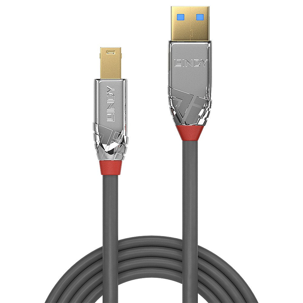 EAN 4002888366601 - Lindy 36660 cable USB USB 3.2 Gen 1 (3.1 Gen 1) 0,5 m USB A USB B Cromo, Gris imagen 2