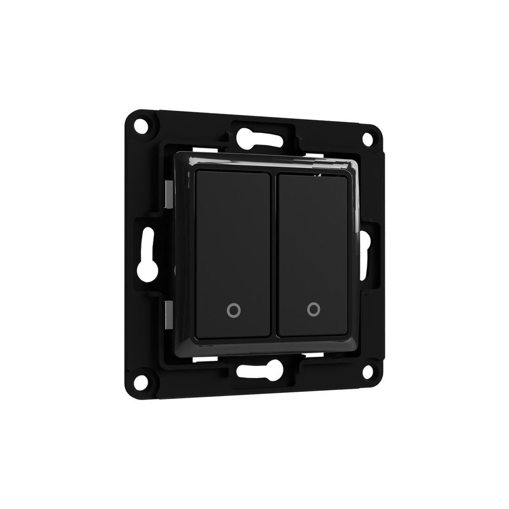 Shelly Wall Switch 2 Interruptor De Luz Negro