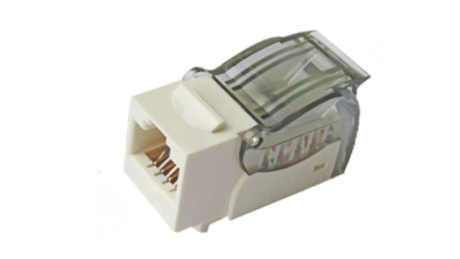 Pashak Conector Keystone Utp Cat. 6a Toolless 90º Blanco