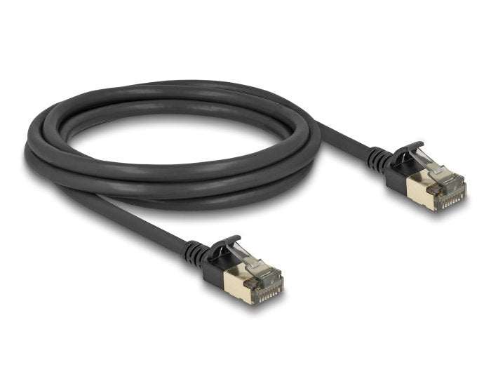 Delock 80340 Rj45 Cable De Red Cat.8.1 F/Ftp Slim Pro 2 M Negro