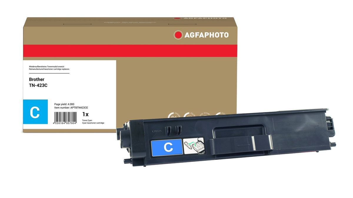 EAN 4250164857804 - AgfaPhoto APTBTN423CE cartucho de tóner 1 pieza(s) Compatible Cian imagen 1