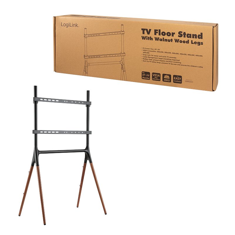 Logilink Soporte Tv Con Patas De Madera, 49-70''