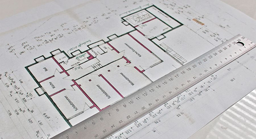 Wedo Mahllineal Con Korkrücken 30 Cm Schneidelineal