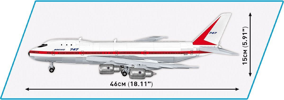 EAN 5902251266097 - COBI Boeing 747 First Flight 1969 imagen 7
