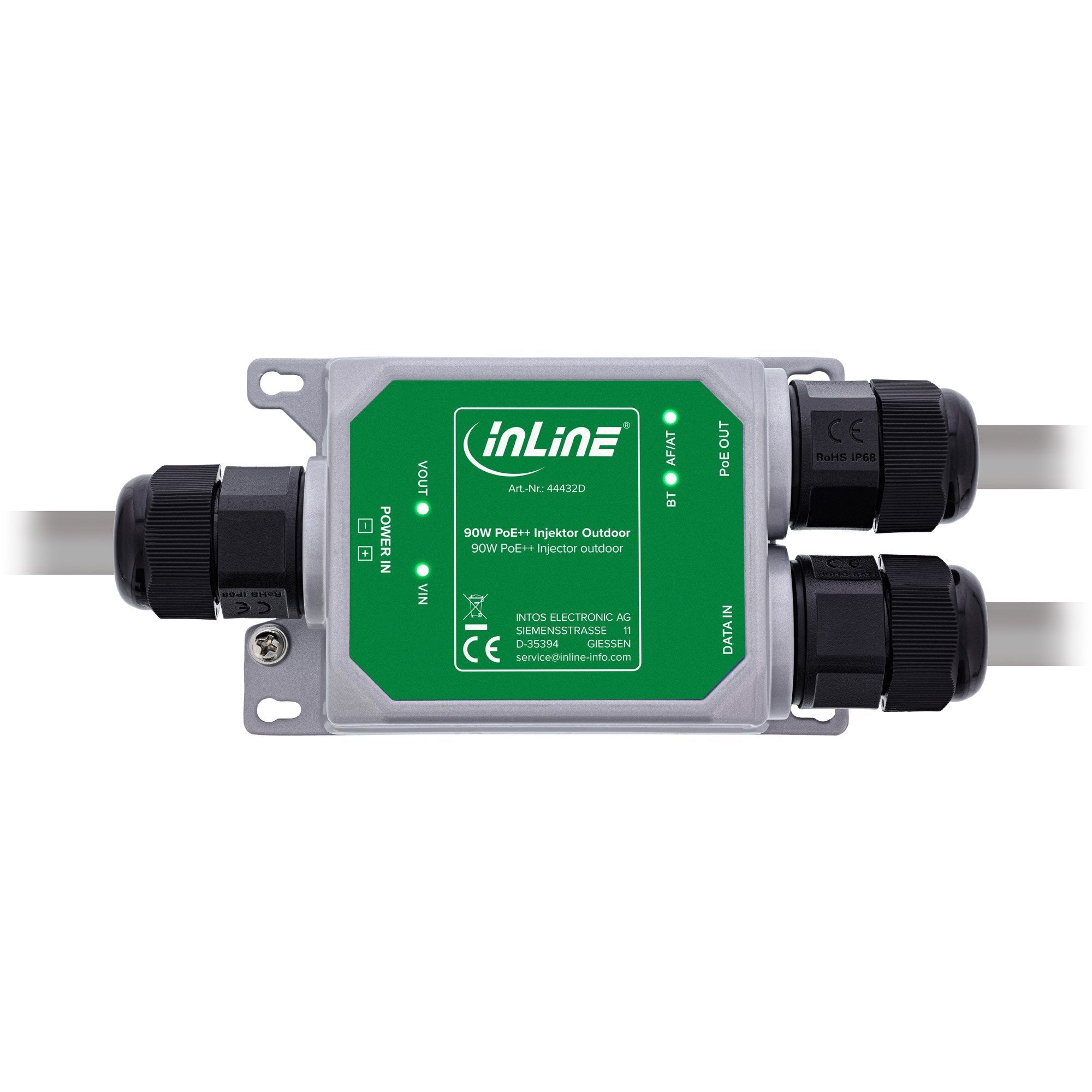 Inyector Poe++ Para Exteriores, 10 Gb/S, 90 W, Ip67 Inline®
