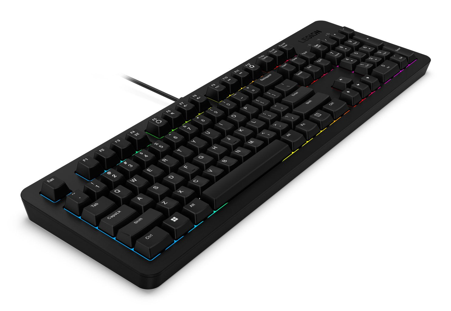 EAN 0195892097143 - Lenovo K310 teclado Juego USB Inglés de EE. UU. Negro imagen 6