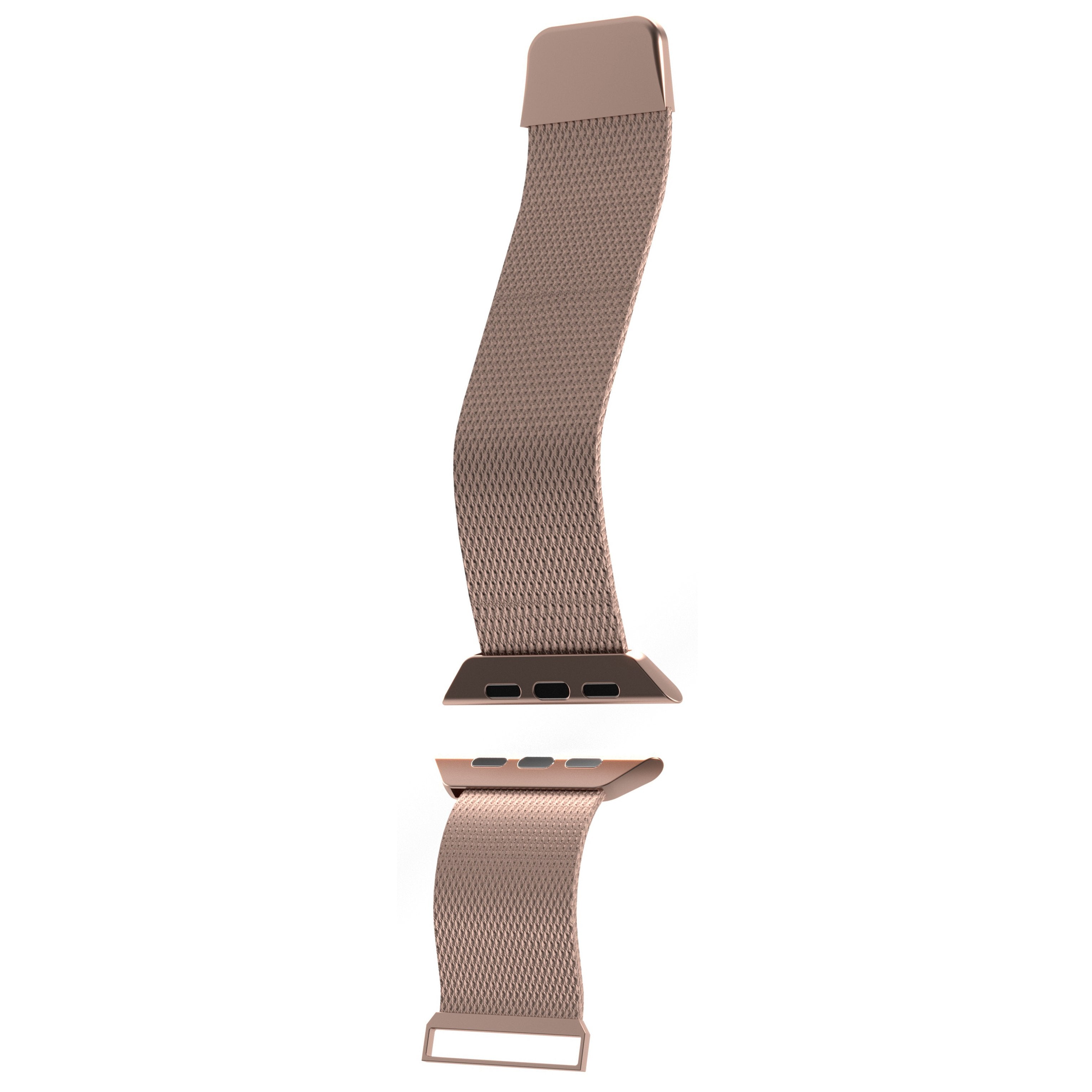 Puro Milanese Magnetic Band - Pasek Ze Stali Nierdzewnej Do Apple Watch 38/40/41 Mm (Rózowe Zloto)