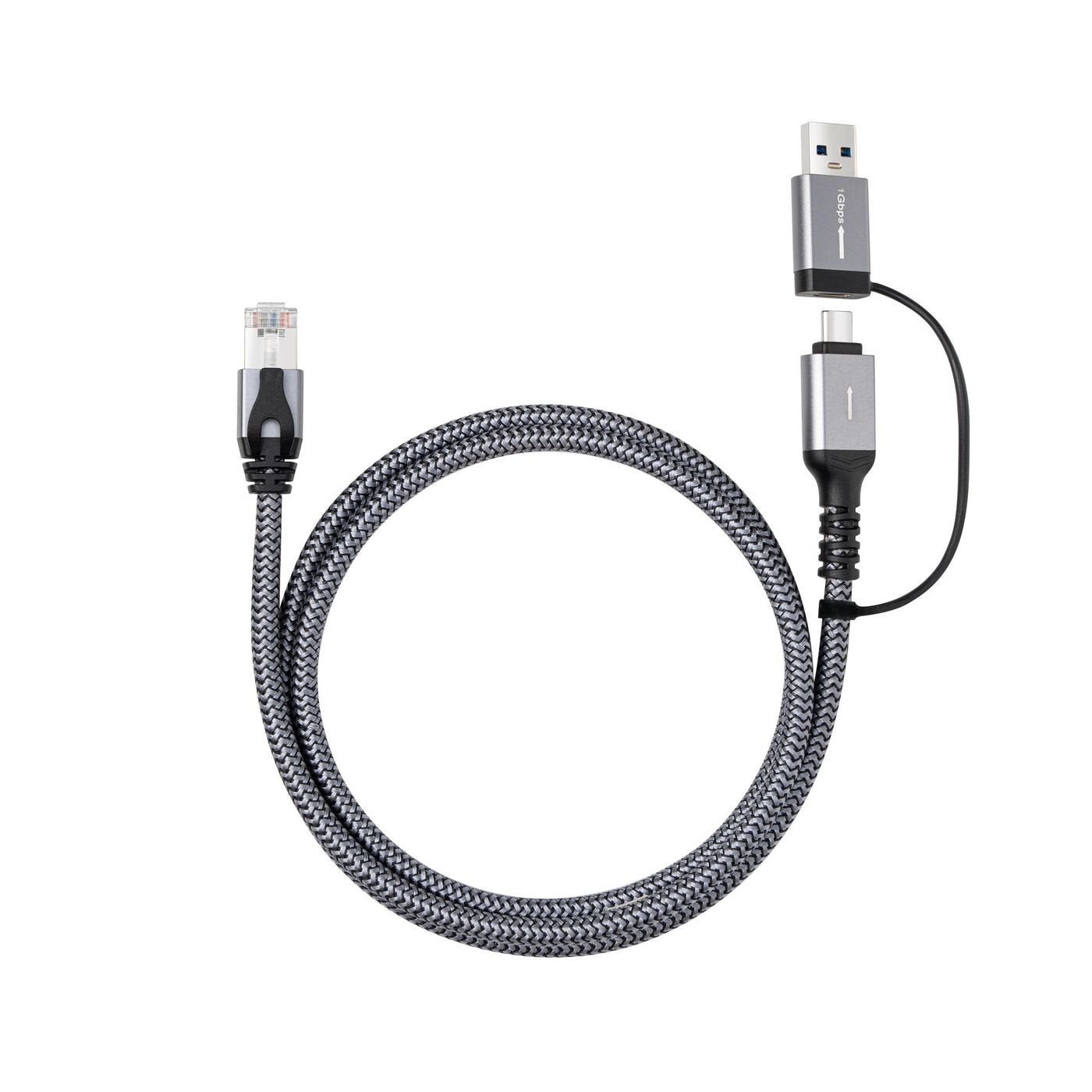 Cat6 Ftp To Usb A-C Adapter Cable, 1 Meter