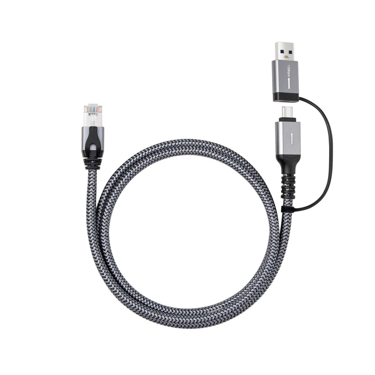 EAN 5715063466841 - Microconnect MC-RJ45USBC-01 cambiador de género para cable USB A RJ45 Negro imagen 3