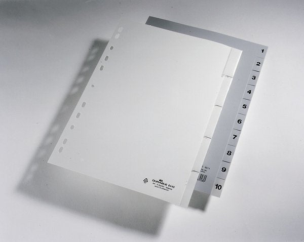 Durable Zahlenregister (A4 Geprägte Taben 1-10 Pp Volldecke
