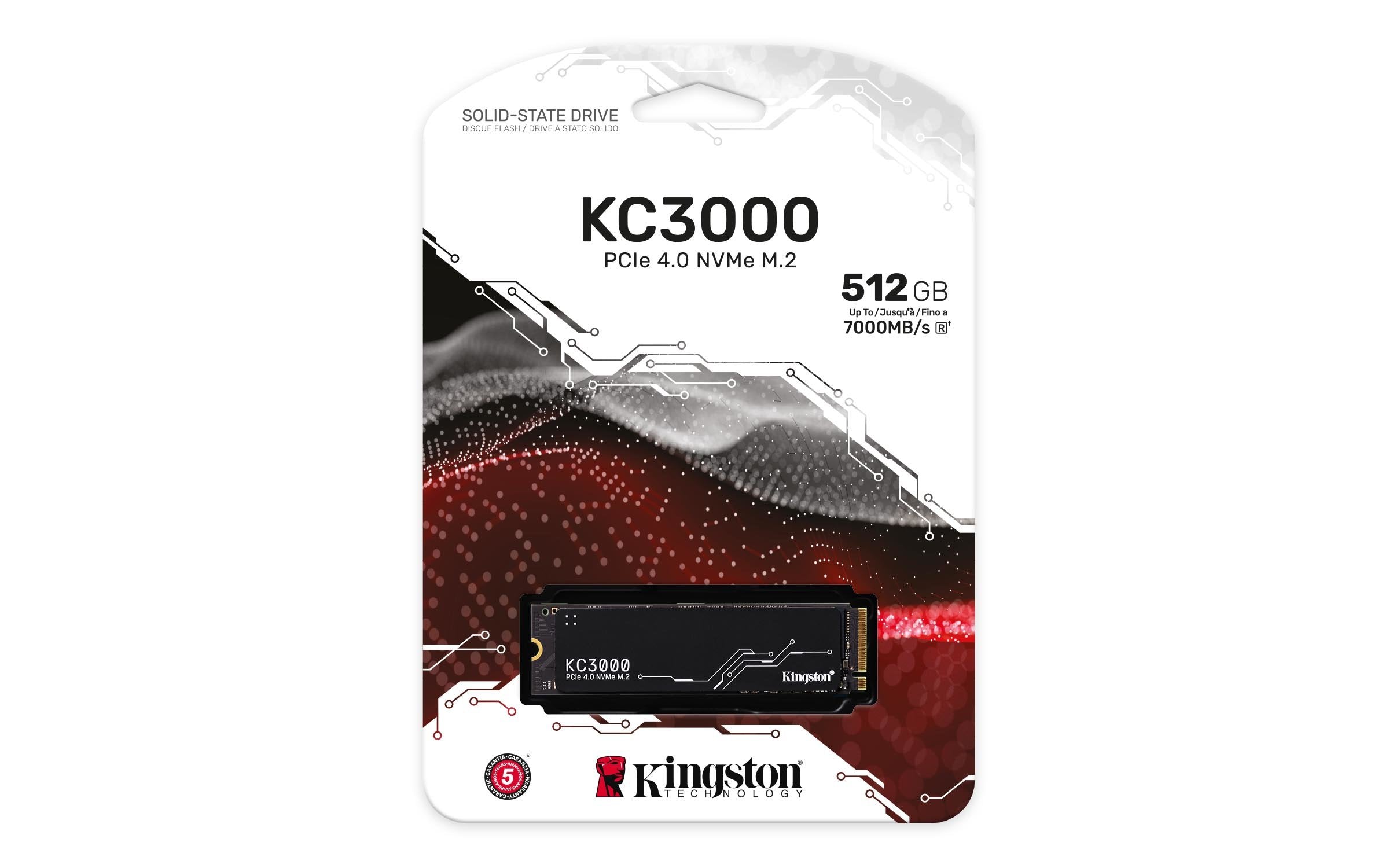 Disco Ssd Kingston M.2 512gb Skc3000s/512g Nvme Pcie 4.0