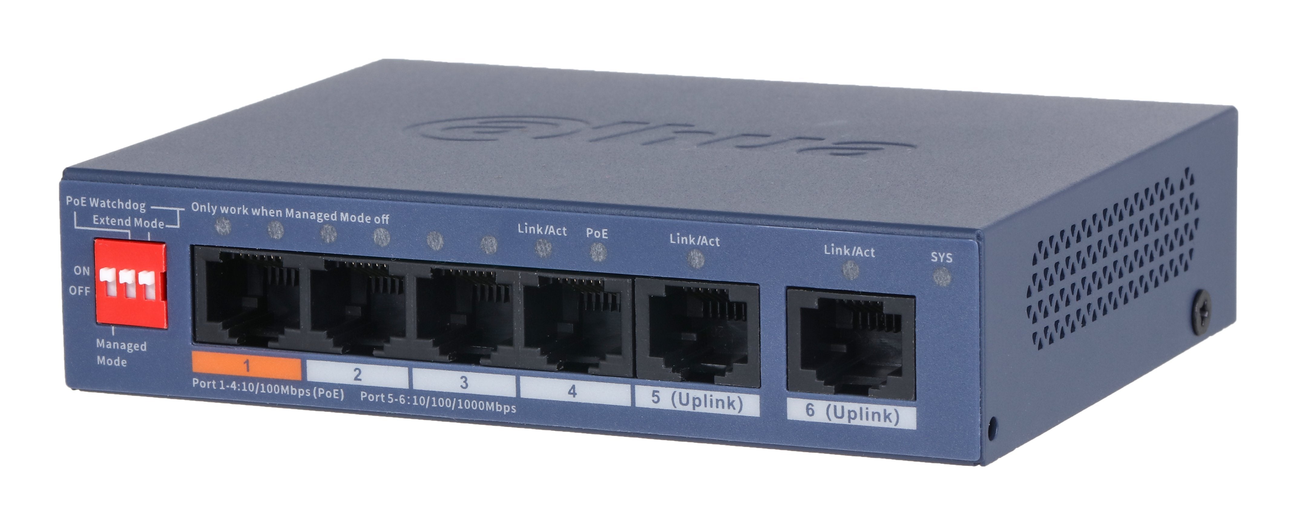 EAN 6939554921773 - Dahua Technology CS4006-4ET2GT-60 switch Gestionado L2 Gigabit Ethernet (10/100/1000) Energía sobre Ether imagen 1