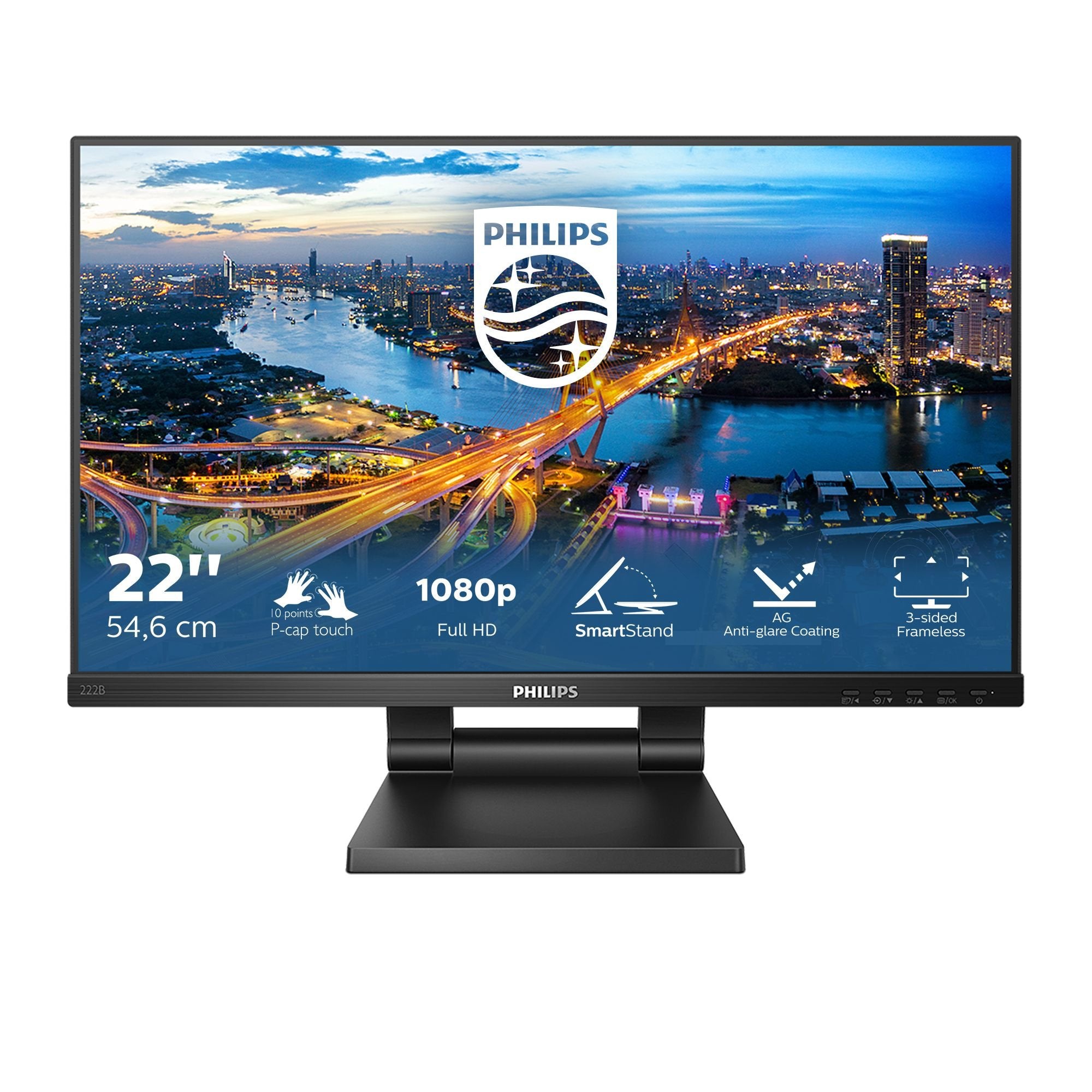 EAN 8712581776770 - Philips B Line 222B1TC/00 pantalla para PC 54,6 cm (21.5") 1920 x 1080 Pixeles Full HD LED Pantalla tácti imagen 2