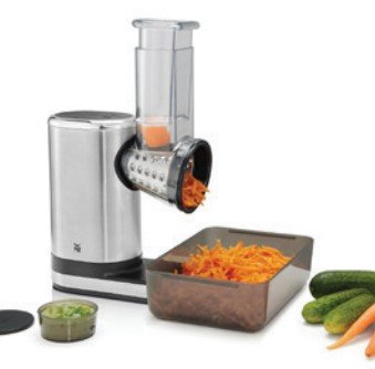 EAN 4211129119658 - WMF KÜCHENminis cortador de verduras en espiral o rallador eléctrico Cromo imagen 1