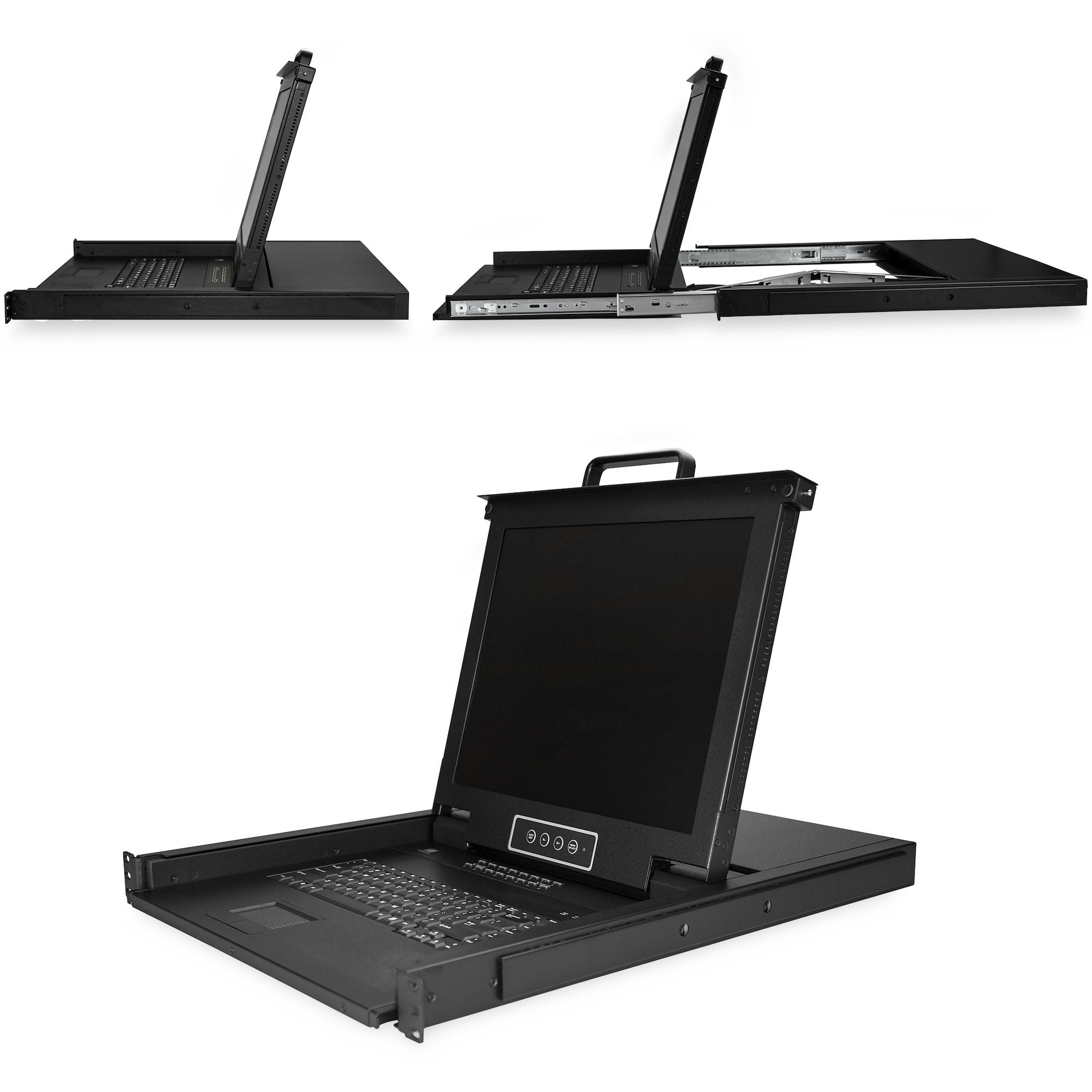 EAN 65030872546 - StarTech.com RKCONS1716K consola de rack 43,2 cm (17") 1280 x 1024 Pixeles Acero Negro imagen 2