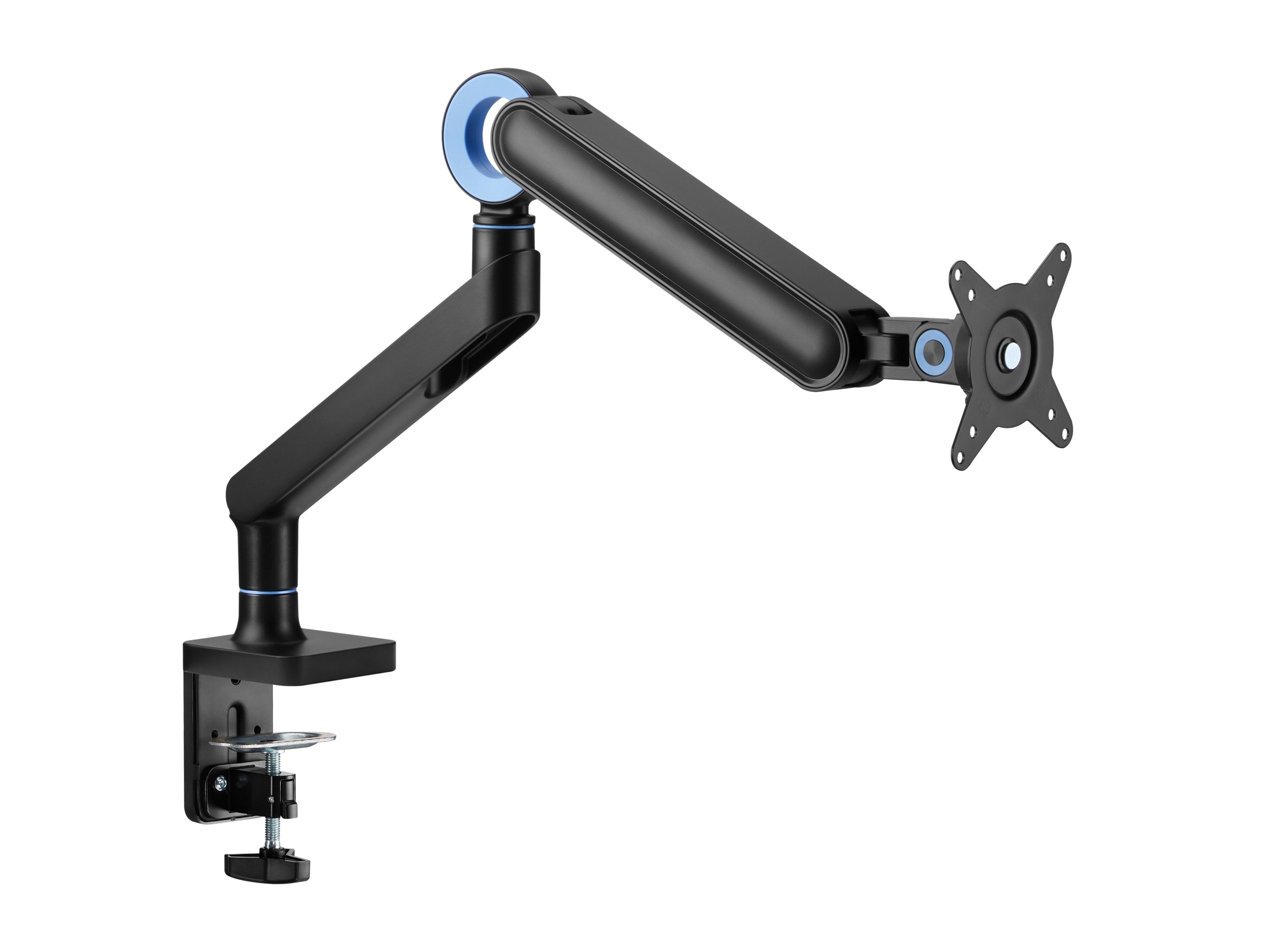 Soporte De Mesa Equip 650184 Para 1 Monitor De 17-35 Negro De Aluminio Max. 10.5kg Por Pantalla Max.Vesa 100x100 Resorte De Gas