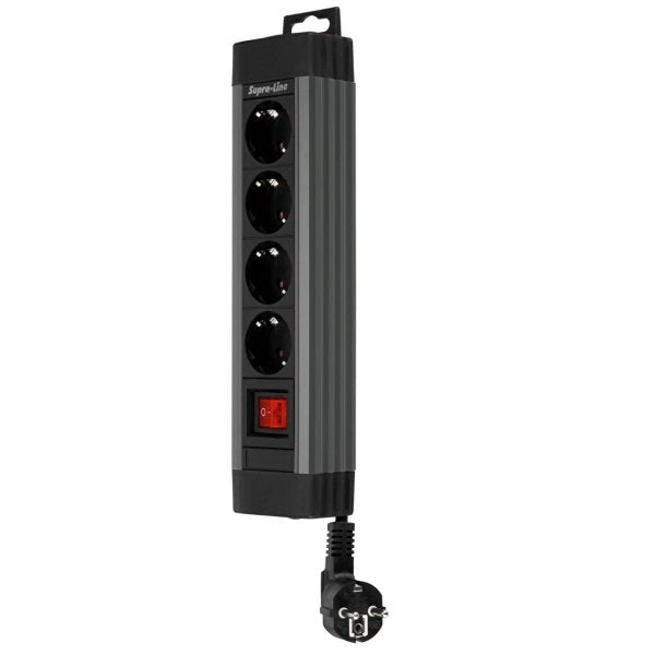 EAN 4006341608291 - REV 14412513 base múltiple 1,9 m 4 salidas AC Interior Antracita imagen 2