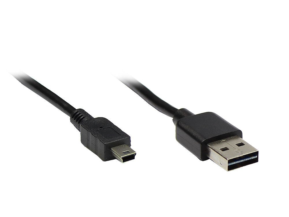 Goodconnections Anschlusscable Usb 2.0 Easy Stecker A An Mini B Stecker, Schwarz, 1m,