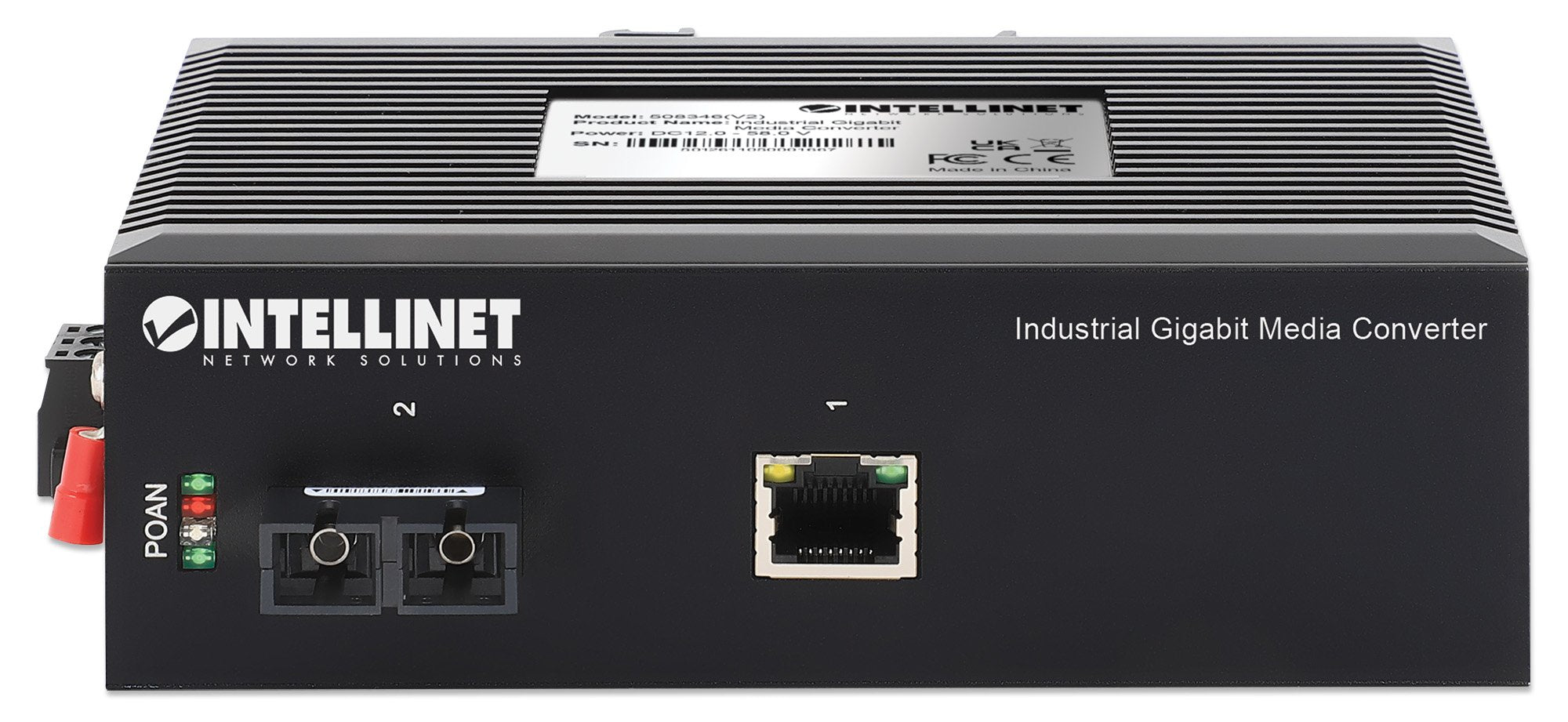 EAN 0766623508346 - Intellinet 508346 convertidor de medio 1000 Mbit/s 1310 nm Monomodo Negro imagen 3