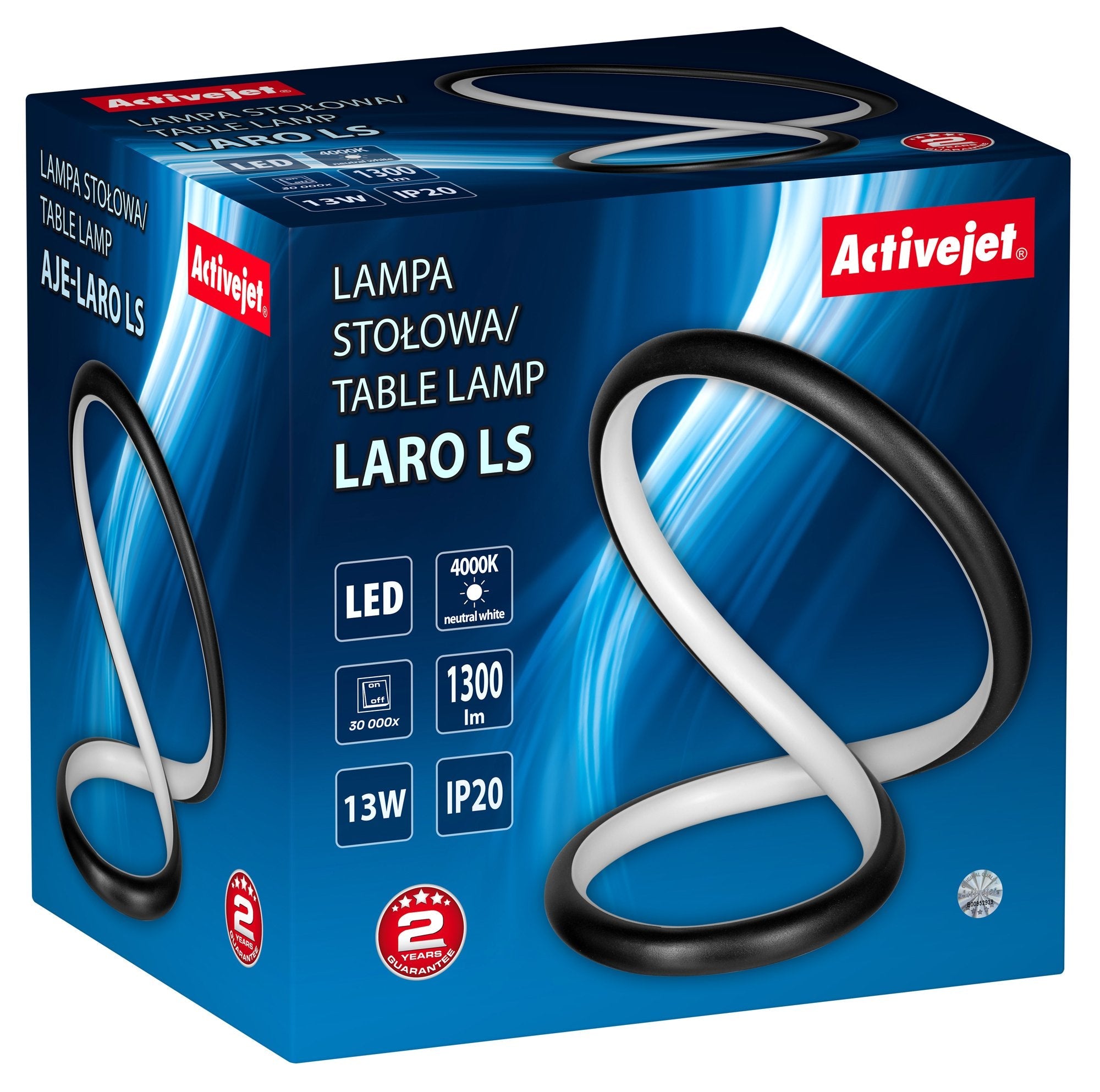 EAN 5901443123620 - Activejet AJE-LARO LS lámpara de mesa Negro imagen 3