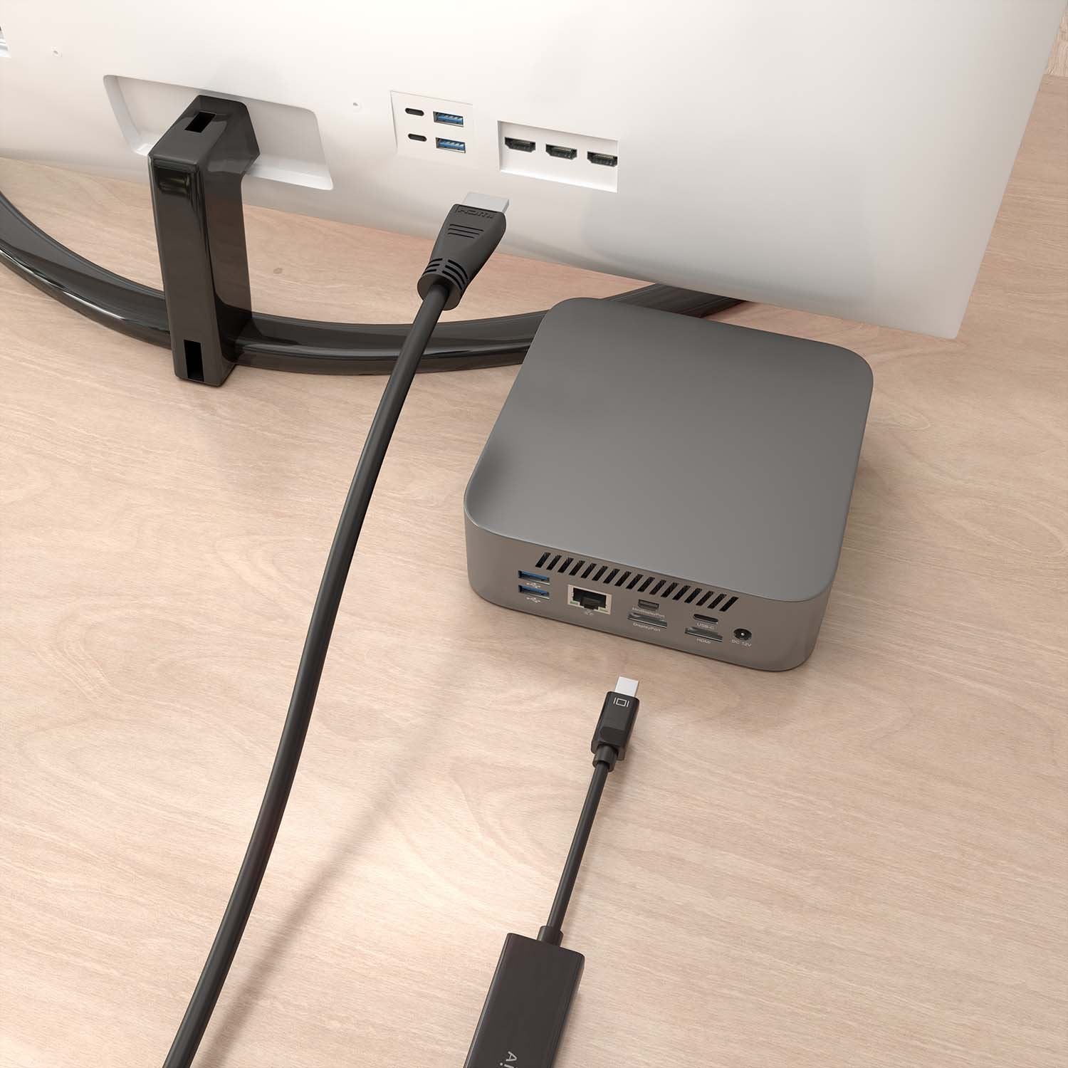 Aisens Cable Conversor Mini Dp A Hdmi 4k@60hz, Mini Dp/M-Hdmi/M, Negro, 5.0m