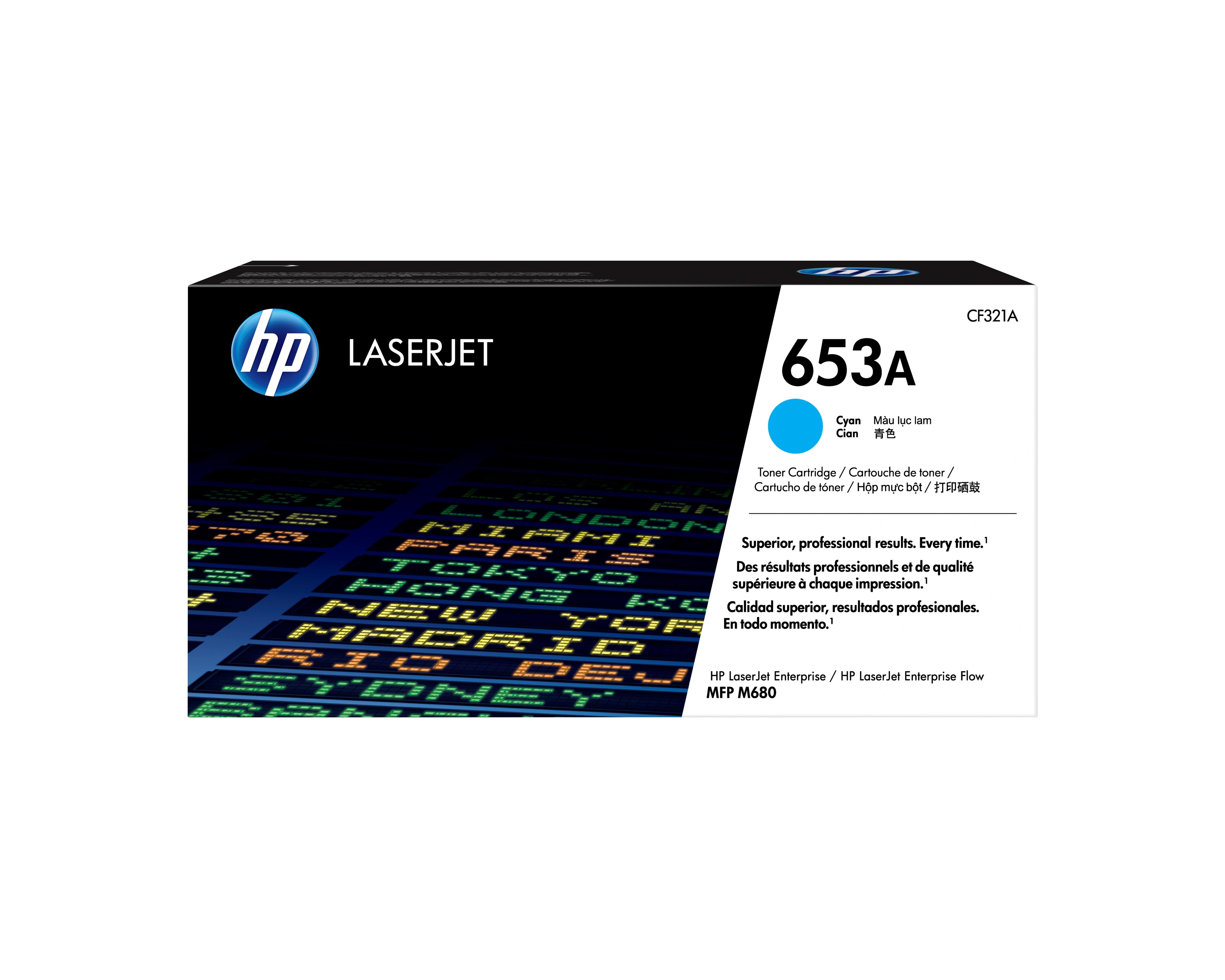 EAN 0886112501136 - HP 653A Cyan Original LaserJet Toner Cartridge cartucho de tóner 1 pieza(s) imagen 1