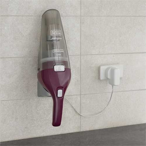 EAN 5035048697993 - Black & Decker NVC115W aspiradora de mano Gris, Púrpura Sin bolsa imagen 3