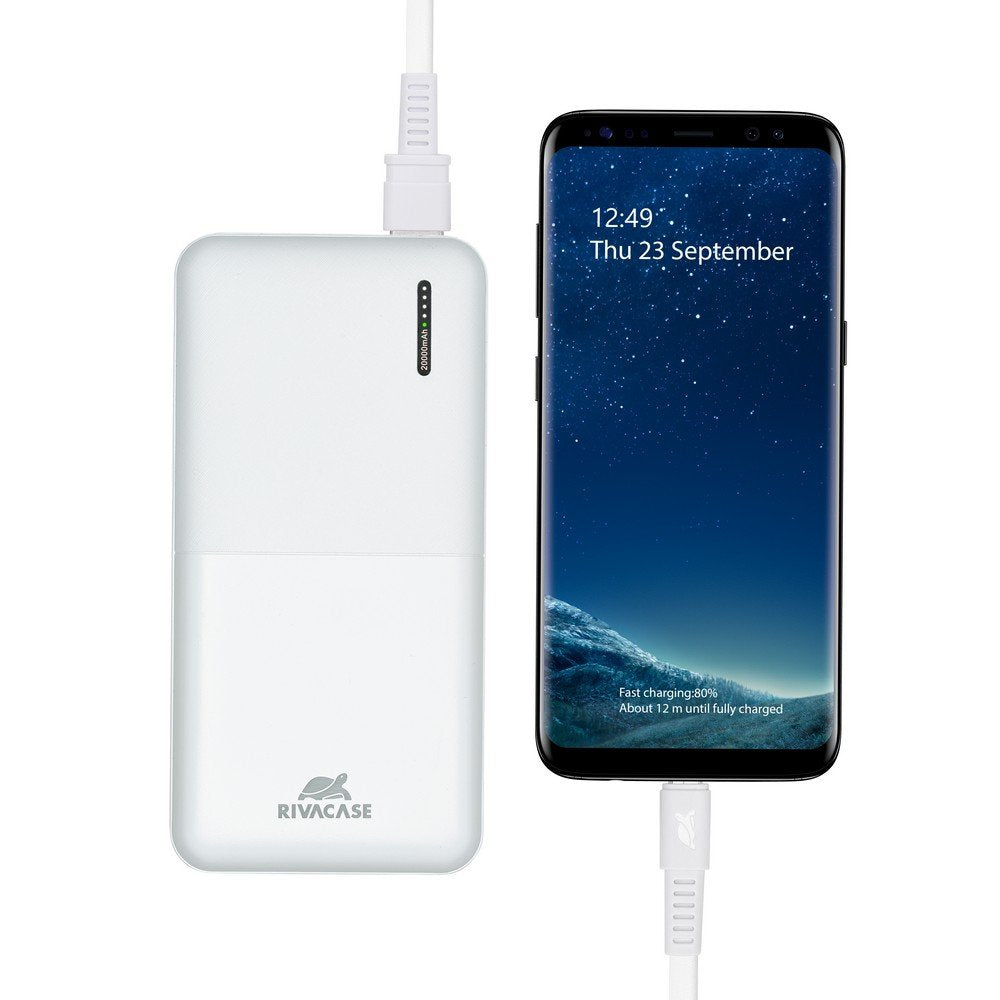 Power Bank Rivacase Va2572 (20000 Mah) Blanco Con Qc/Pd