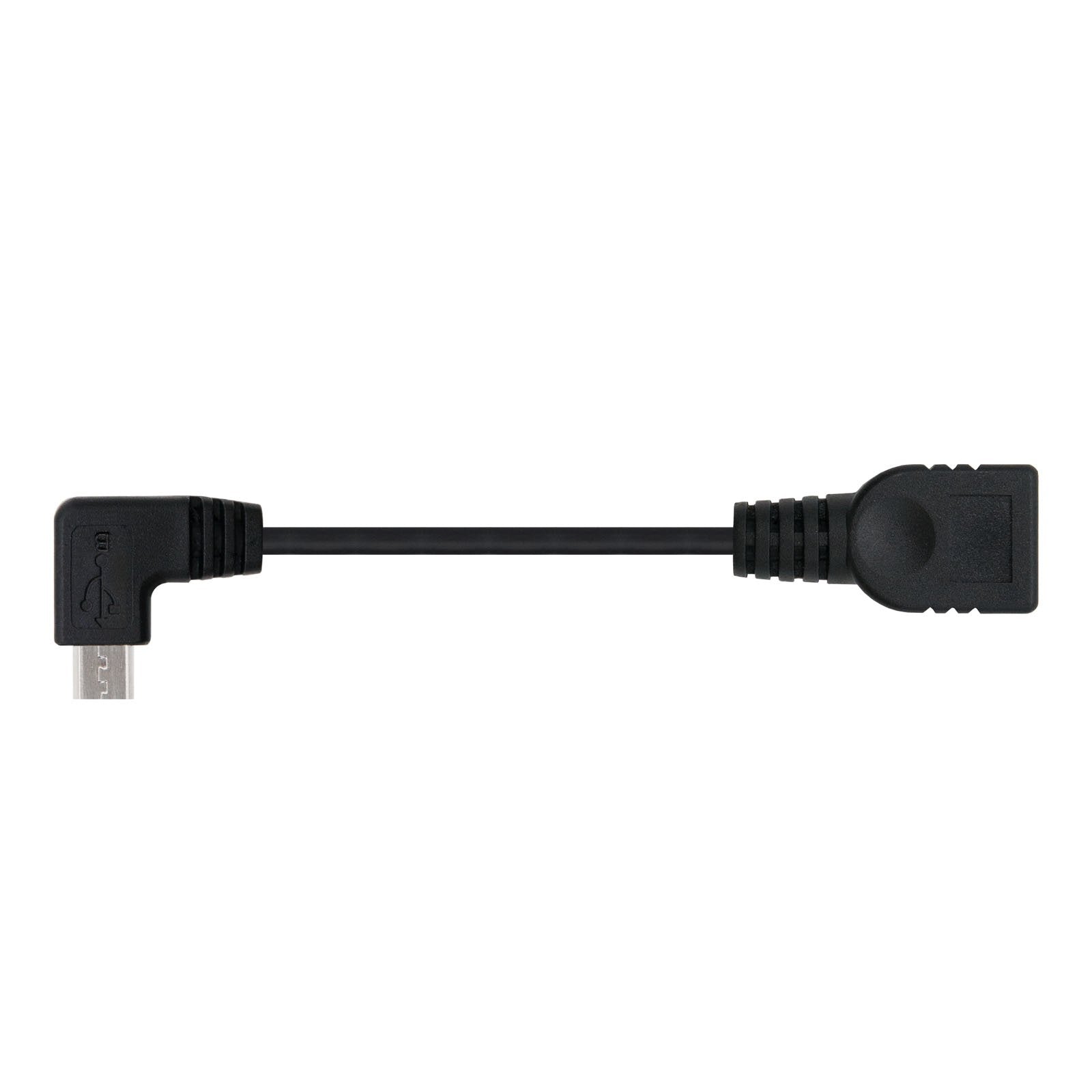 Nanocable Cable Micro Usb 2.0 Otg Acodado Macho A Usb-A Hembra 15cm