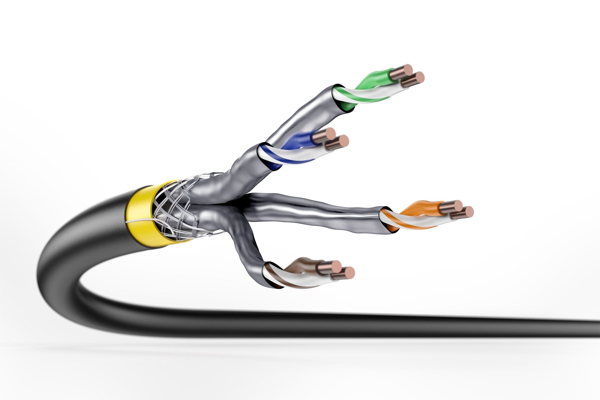 Digitus Cat 7a S/Ftp Cable De Datos - Cable Para Enterrar, 100 M Ring, Simplex, Pe