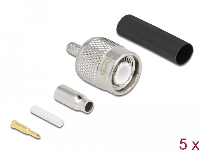 Tnc Stecker Zum Crimpen Rg-174 Rg-316 Mit Passendem Schrumpfschlauch - 5 Stück