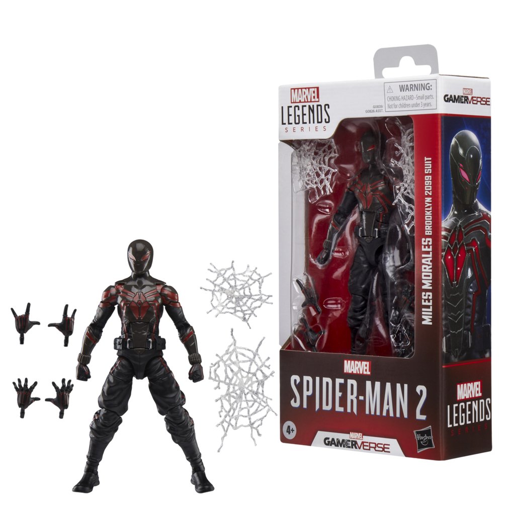 Figura Hasbro Marvel Legends Series Spider Man 2 Miles Morales (Brooklyn 2099 Suit)