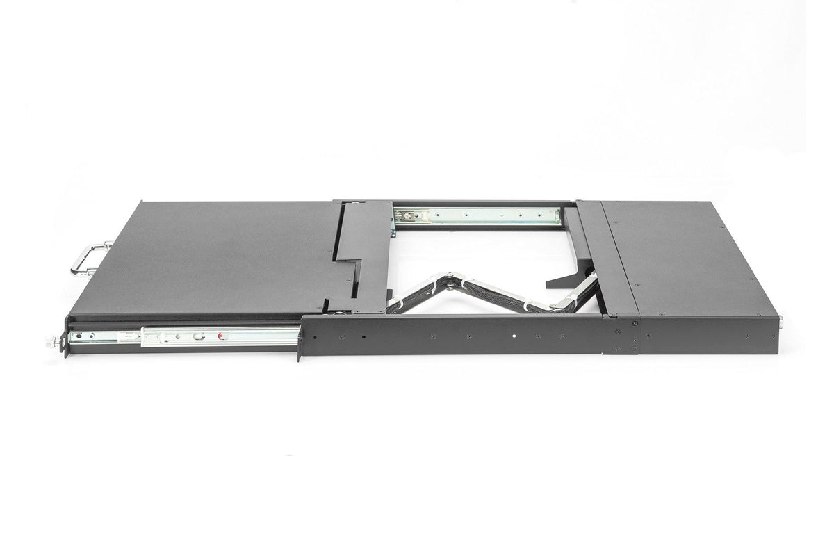 Consola Kvm Digitus Modular Hd Lcd Con Tft De 17" 1 Puerto Vga, Conmutador Kvm Negro, Distribución De Teclado Alemán, Conexión Kvm De 1 Puerto Vga, Panel Táctil Ds-72220-1ge