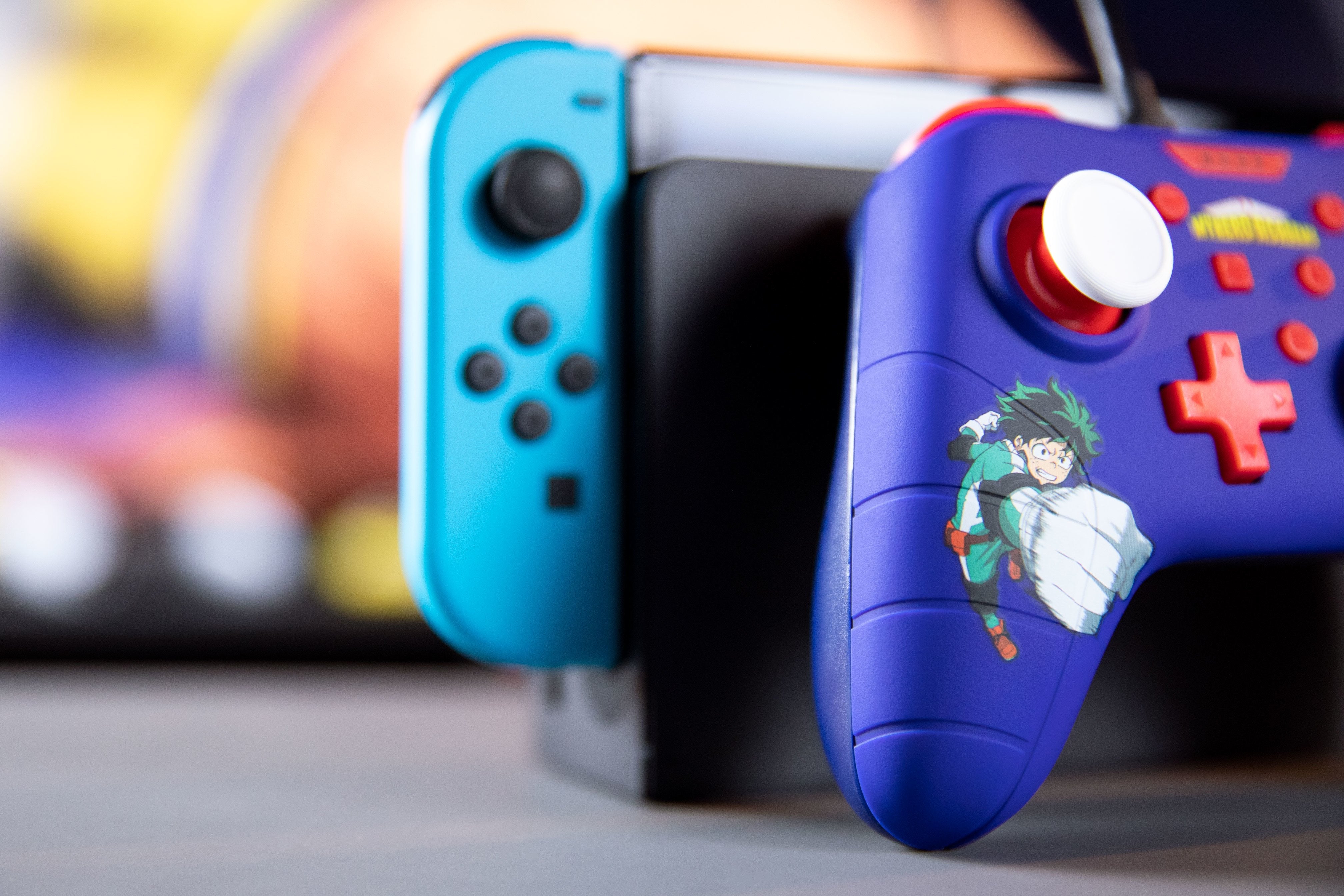 Konix My Hero Academia Mando/Gamepad Usb - Compatible Con Nintendo Switch Y Pc - 13 Botones - Cable De 3m