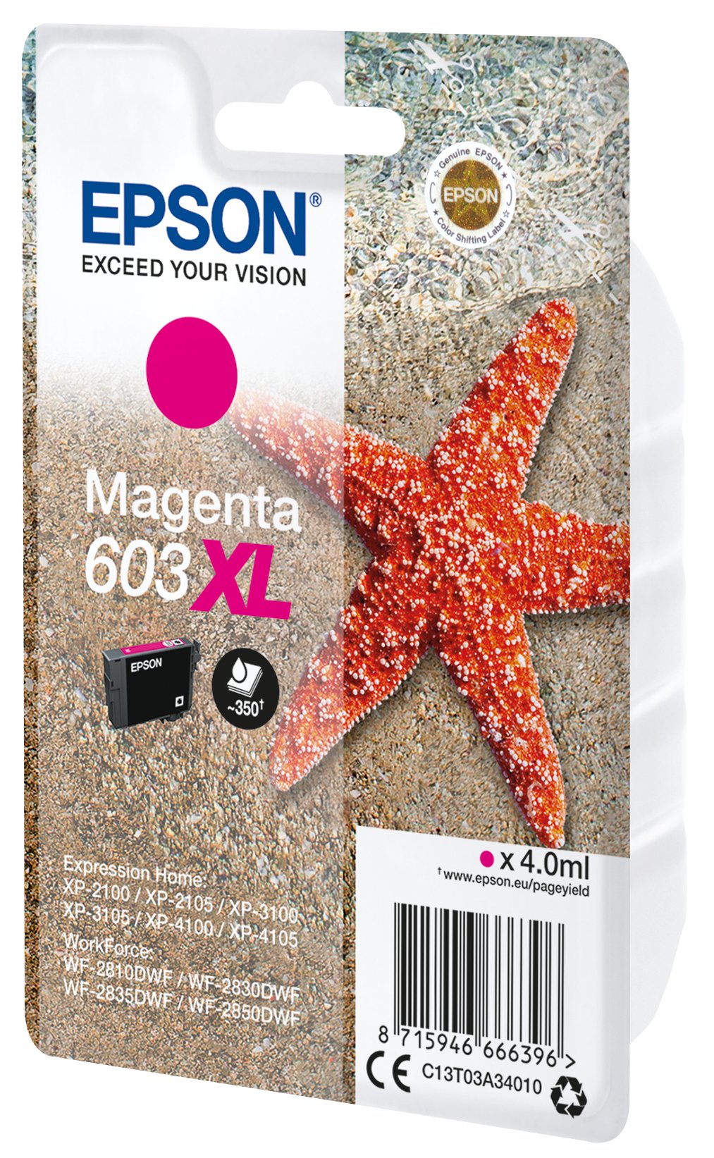 EAN 8715946666396 - Epson C13T03A34010 cartucho de tinta 1 pieza(s) Original Alto rendimiento (XL) imagen 1