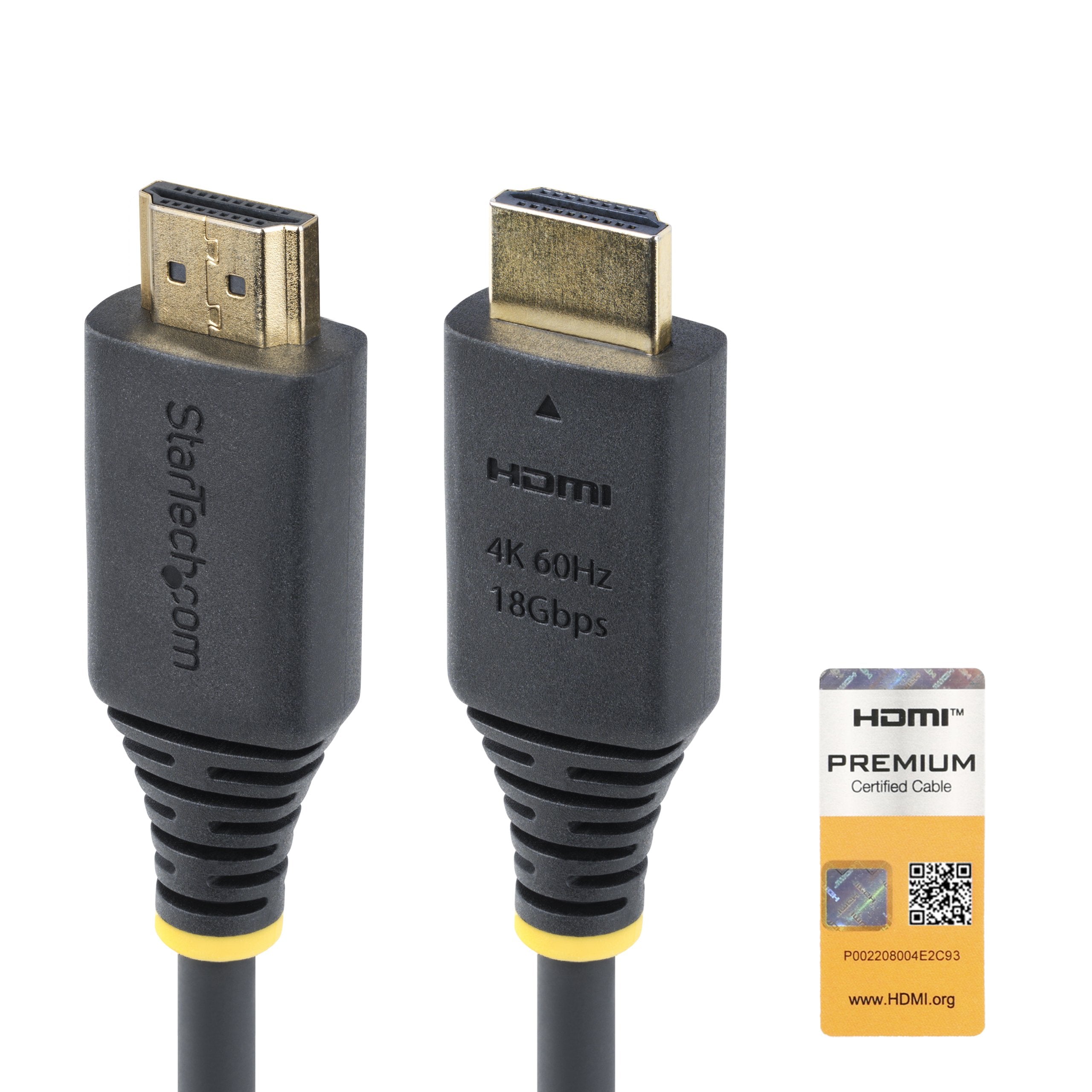 EAN 0065030910521 - StarTech.com HDMI2-CABLE-4K60-3M cable HDMI HDMI tipo A (Estándar) Negro imagen 1