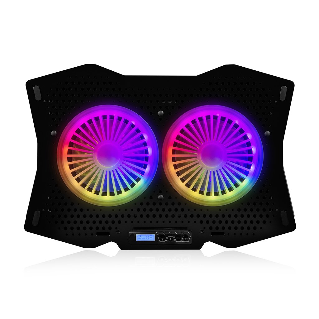 Soporte De Refrigeración Para Portátil Negro Modecom Cf18 Rgb Silent Fan