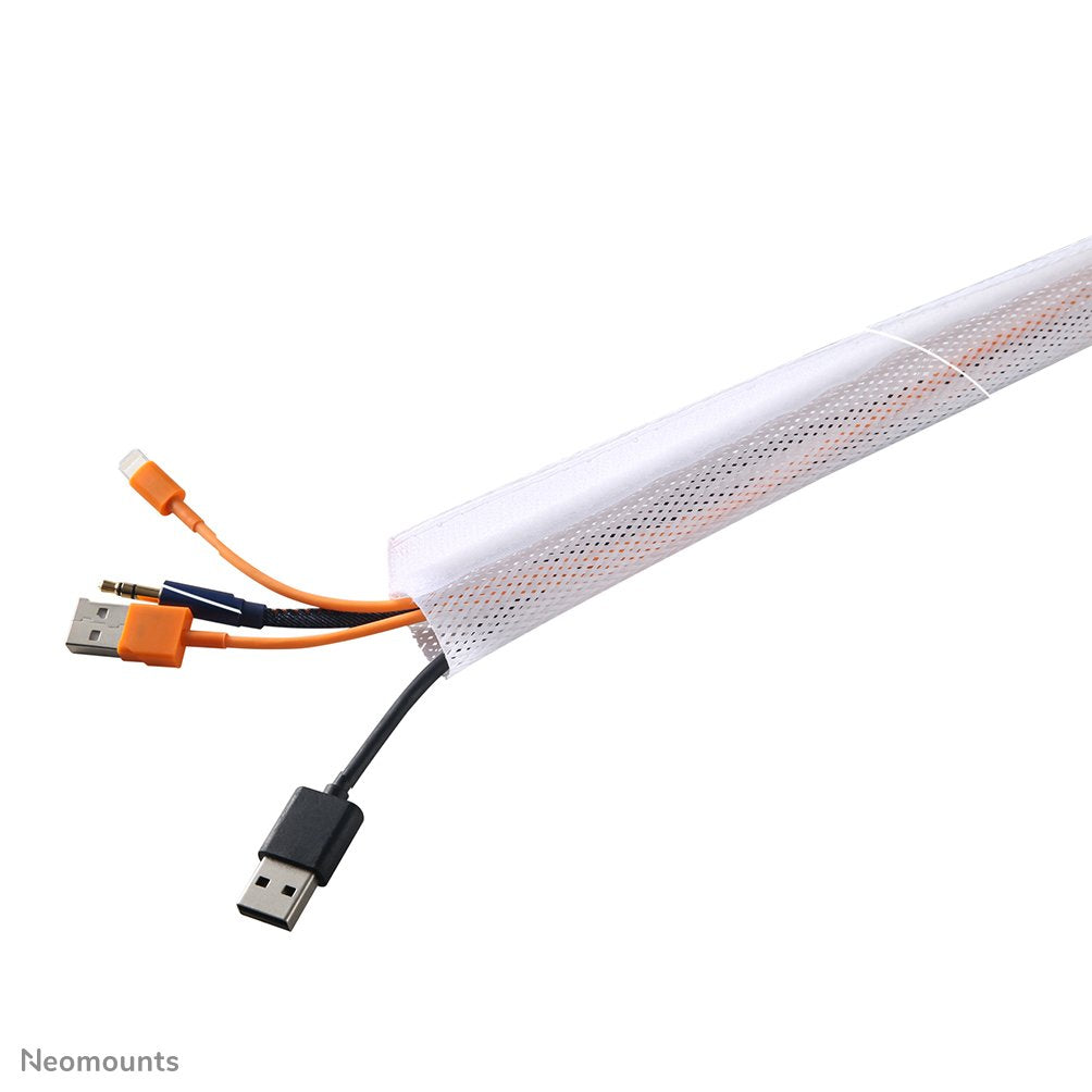 Neomounts Cablestrumpf 85mm 20000mm Cablesocke 200cm Blanco