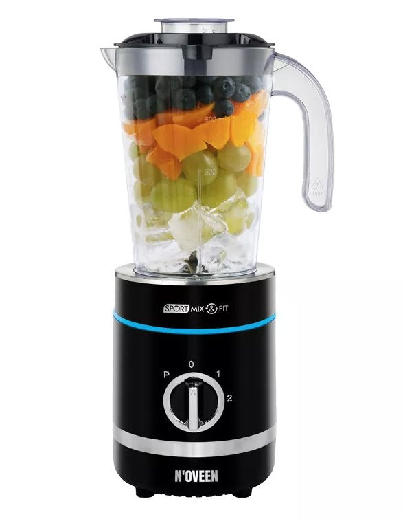 EAN 5902221620690 - Noveen SB2000 0,8 L Licuadora de vaso 500 W Negro, Transparente imagen 2