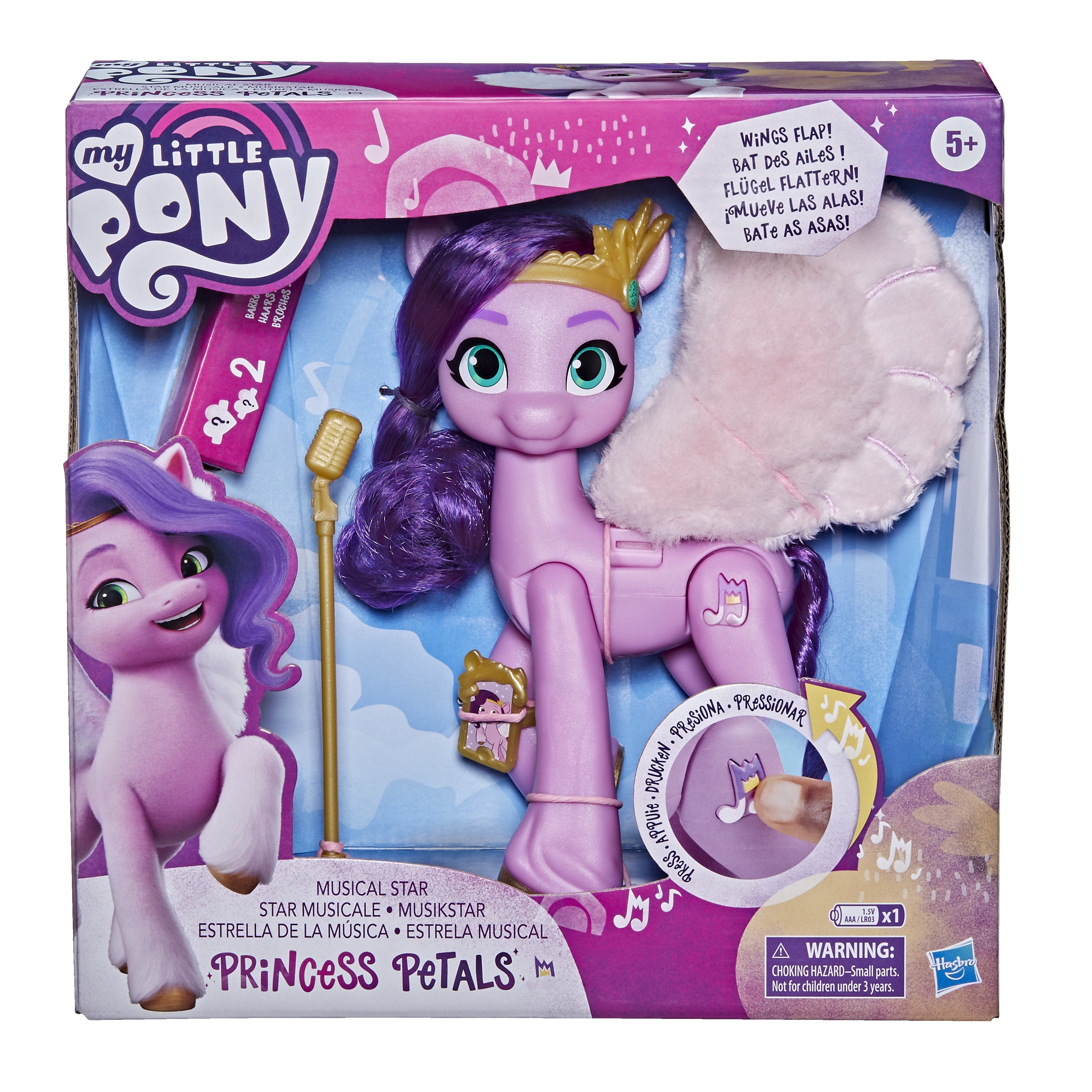 My Little Pony - A New Generation Musikstar Pipp Petals, Spielfigur Rosa/Lila