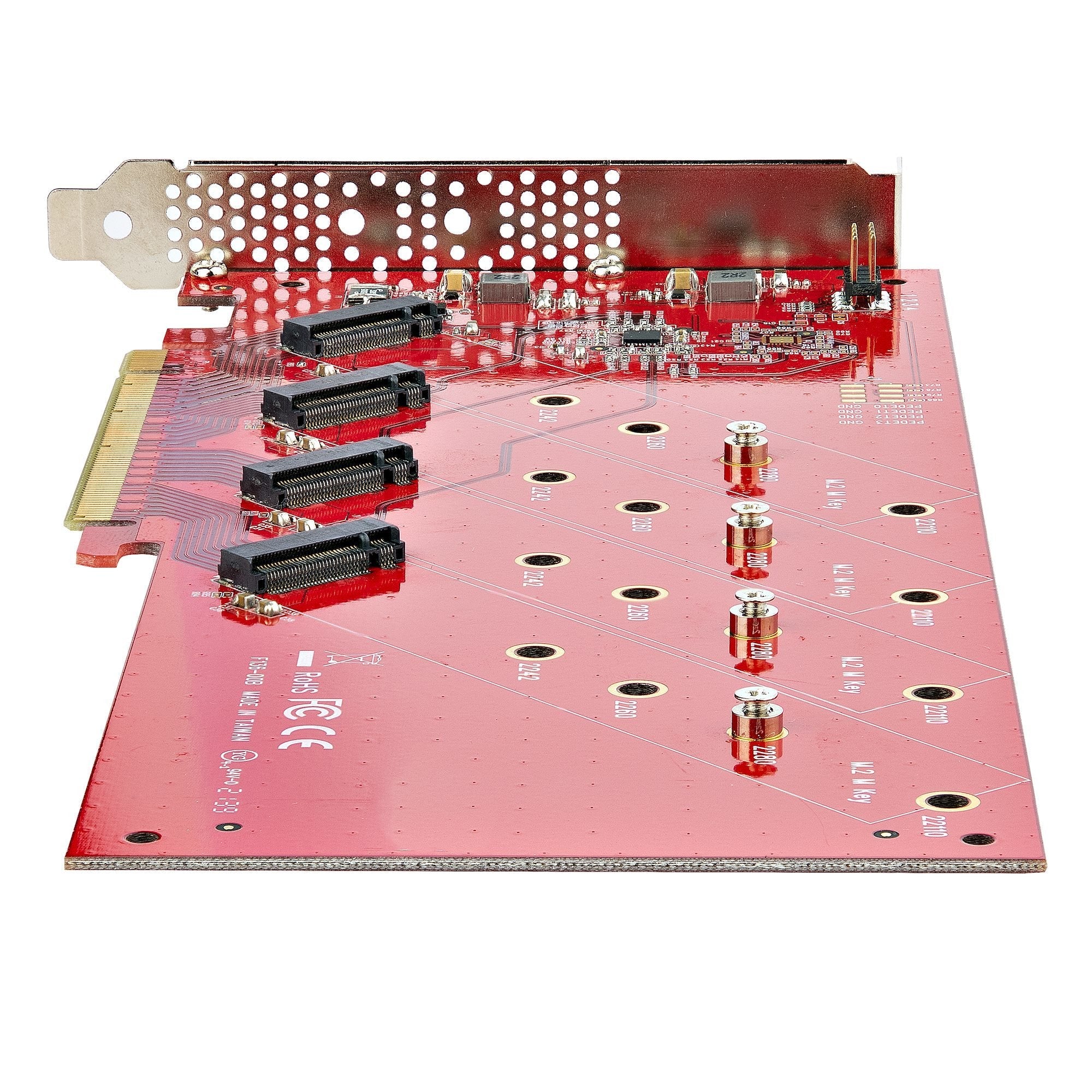 Startech.Com Quad-M2-Pcie-Card-B Tarjeta Y Adaptador De Interfaz Interno M.2