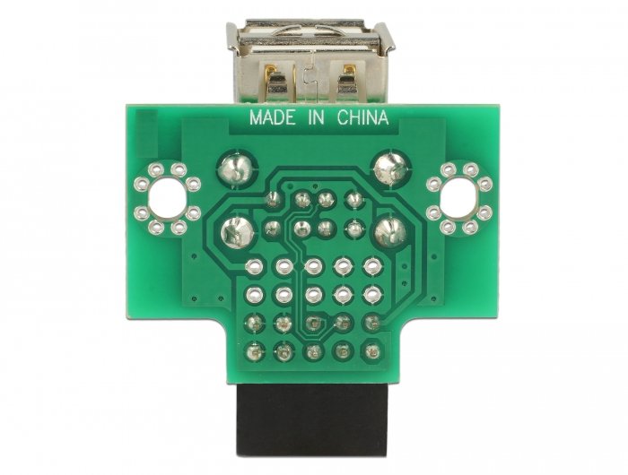 Delock 41429 Cabezal Pin Usb Hembra> 2 X Usb 2.0 Tipo-A Hembra - Arriba