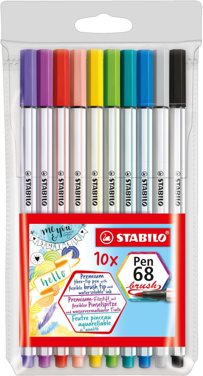 EAN 4006381546157 - STABILO Pen 68 rotulador Medio Albaricoque (color), Azul, Carmín, Verde, Gris, Lila, Turquesa, Violeta, A imagen 1